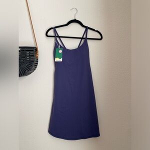 NWT HALARA Everyday Fabric Backless 2-in-1 Flare Workout Dress, Size Medium